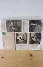 Set Of 6 Vintage Poem Postcards