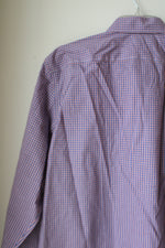 Banana Republic Camden Fit Blue Red Plaid Button Down Shirt | L