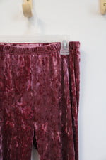 Cat & Jack Pink Crushed Velvet Pants | Youth XXL (16/18)