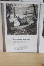 Set Of 6 Vintage Poem Postcards