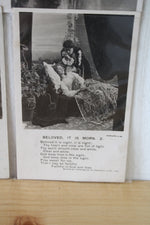 Set Of 6 Vintage Poem Postcards