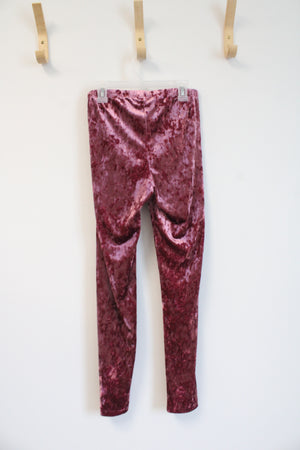 Cat & Jack Pink Crushed Velvet Pants | Youth XXL (16/18)