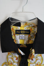 Phat Farm Black Yellow & White Button Down Shirt | L
