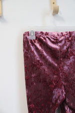 Cat & Jack Pink Crushed Velvet Pants | Youth XXL (16/18)