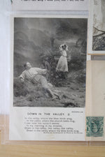 Set Of 6 Vintage Poem Postcards