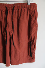 Aeropostale Dark Orange Nylon Shorts | M