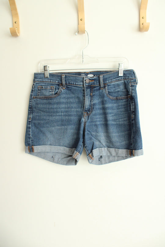 Old Navy Fitted Stretch Cuffed Jean Shorts | 8