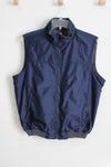 Chaps Blue Fleece Lined Vest | L