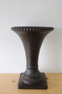 Southern Living Dark Brown Pedestal Vase