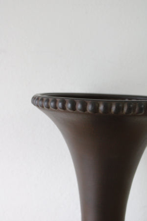 Southern Living Dark Brown Pedestal Vase