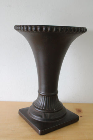 Southern Living Dark Brown Pedestal Vase