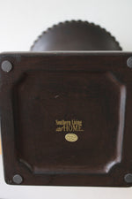 Southern Living Dark Brown Pedestal Vase