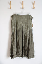 NEW Coldwater Creek Green Boho Skirt | XL