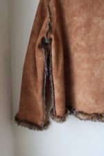 Lord & Taylor Vegan Suede & Fur Jacket | S/M
