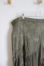 NEW Coldwater Creek Green Boho Skirt | XL