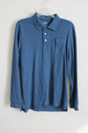 Croft & Barrow Blue Collared Long Sleeved Shirt | M