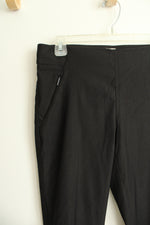 Anne Klein Pull-On Black Slim Ankle Pants | S