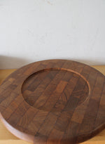 Vintage California Pottery Orange Glazed Pottery Divided Appetizer Serving Tray