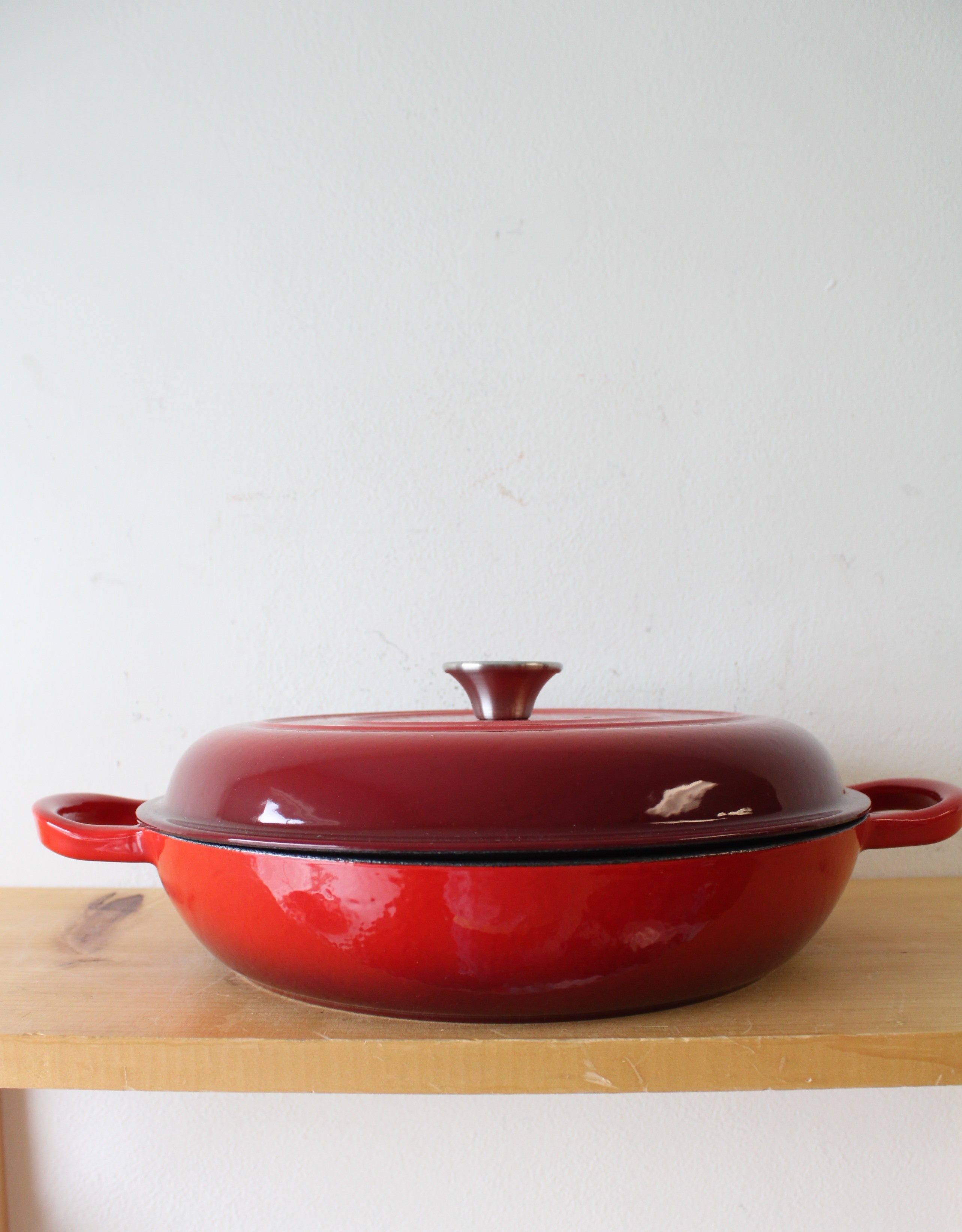 Enameled Cast Iron Red Braiser