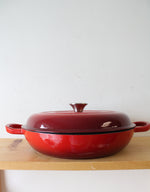 Enameled Cast Iron Red Braiser