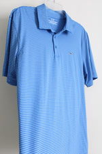 Vineyard Vines Blue Striped Polo Shirt | L
