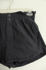 FLX High Waisted Dark Navy Paperbag Shorts | XS