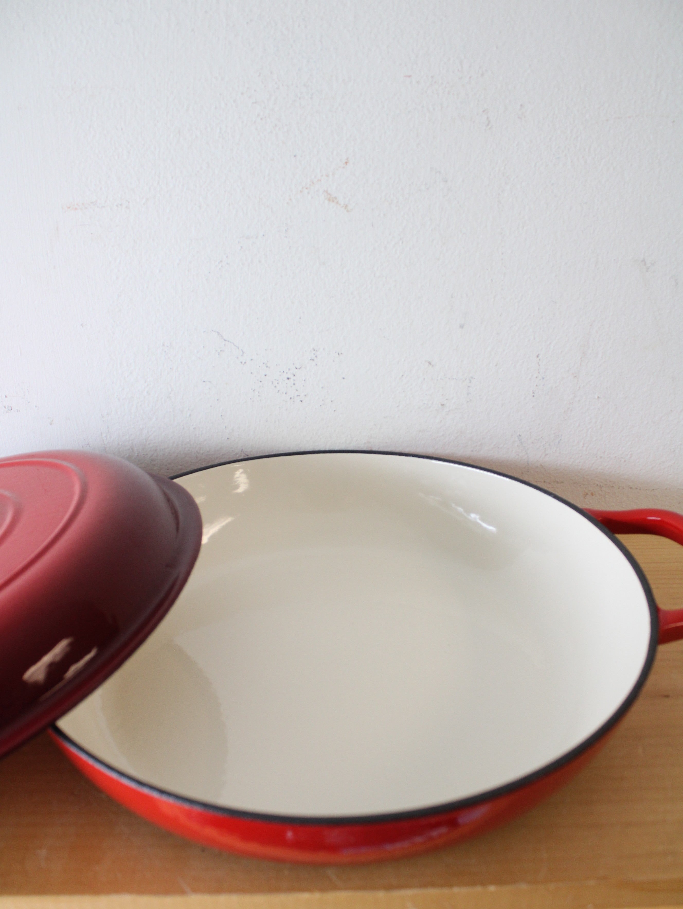 Enameled Cast Iron Red Braiser