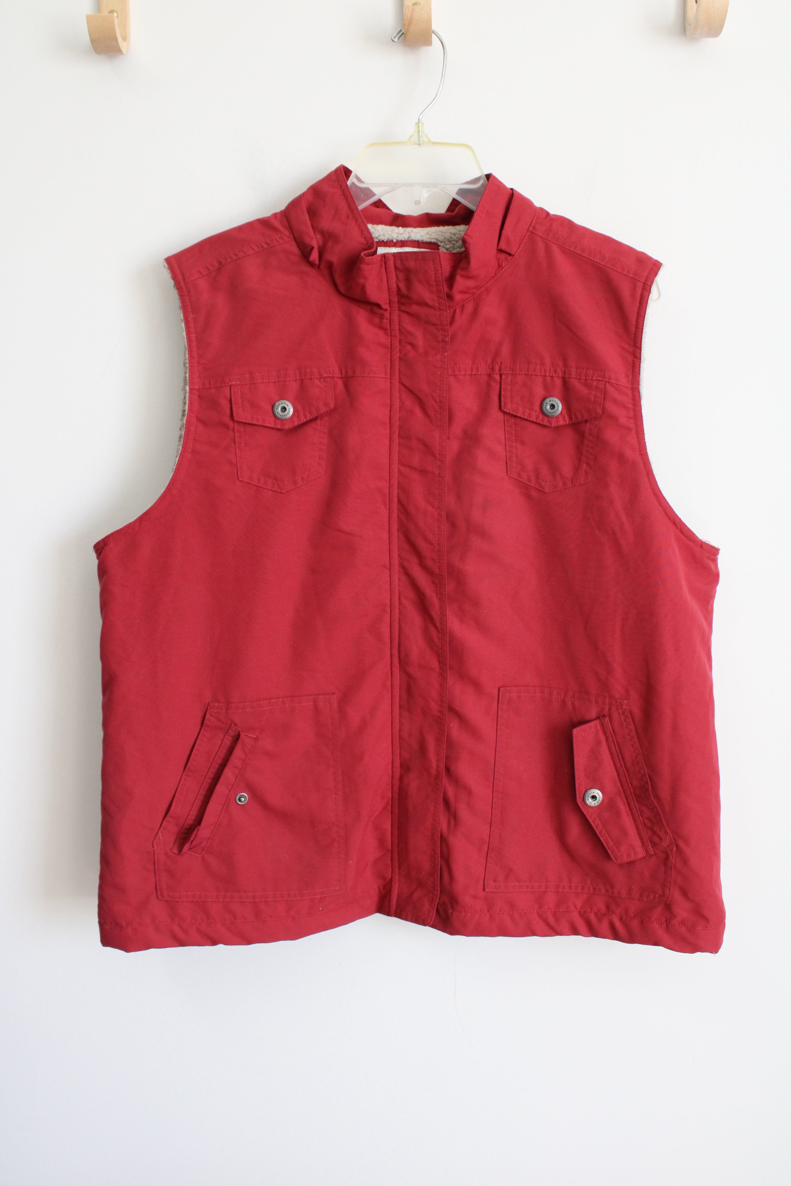 Sonoma Red Sherpa Lined Vests | XL