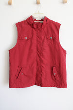 Sonoma Red Sherpa Lined Vests | XL