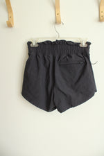 FLX High Waisted Dark Navy Paperbag Shorts | XS