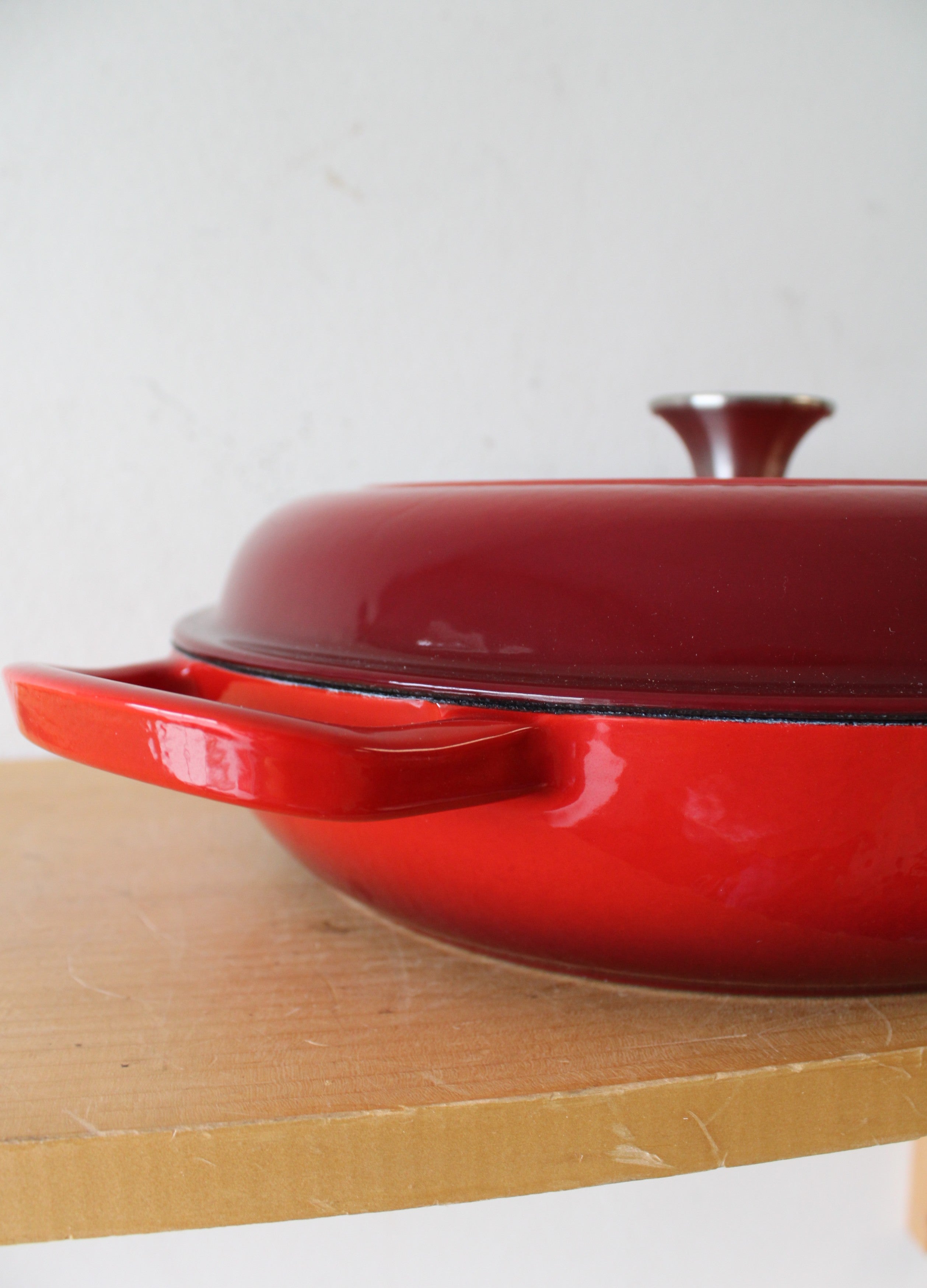 Enameled Cast Iron Red Braiser