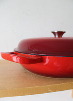 Enameled Cast Iron Red Braiser