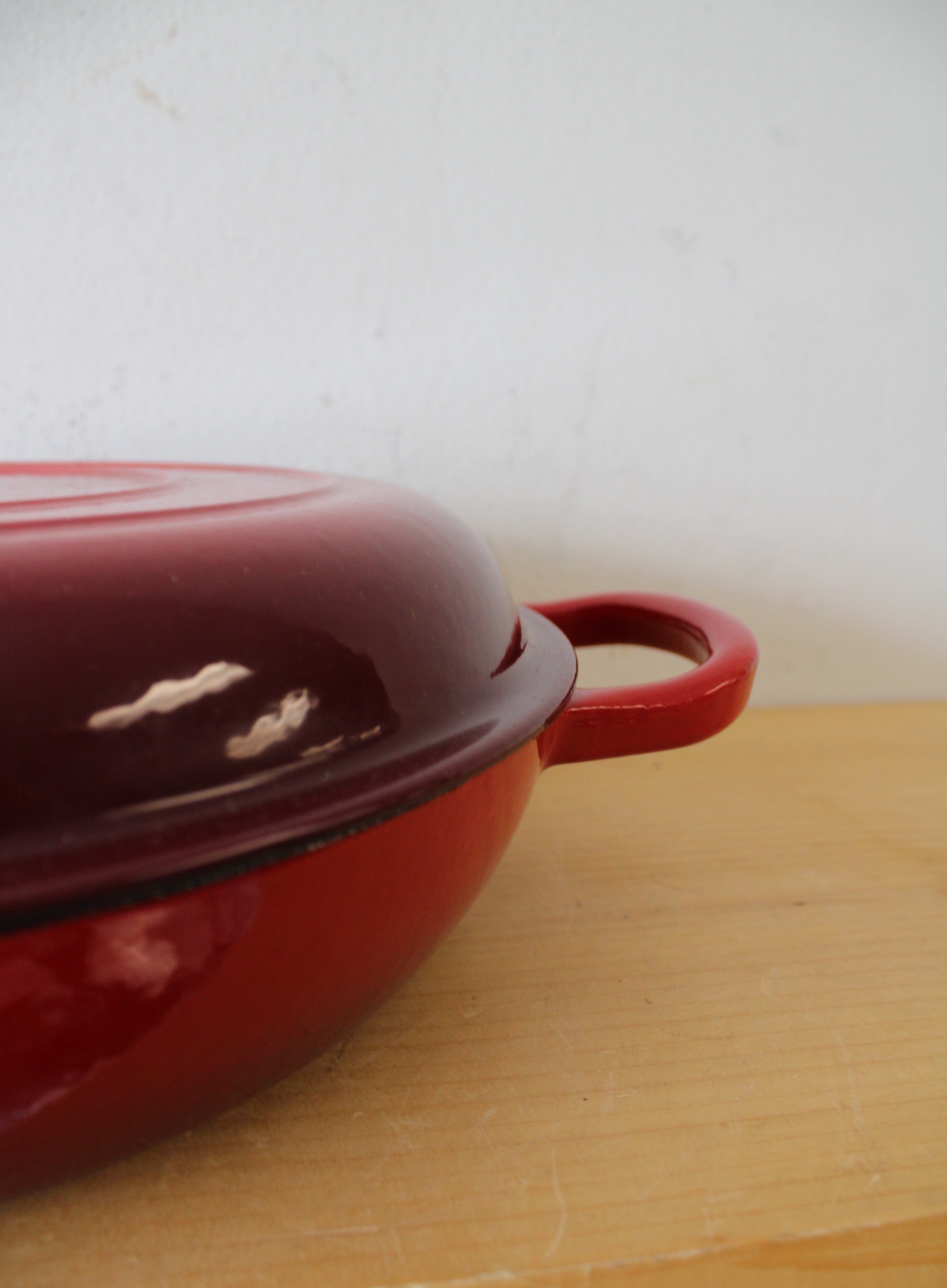 Enameled Cast Iron Red Braiser
