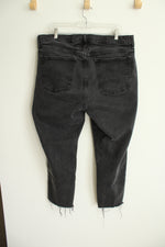 Old Navy High Rise OG Straight Black Jeans | 18