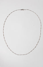 14K White Gold Rectangle Link Chain 18" Chain Necklace