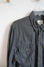 Lucky Brand Gray Cotton Button Down Shirt | XL