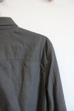 Lucky Brand Gray Cotton Button Down Shirt | XL
