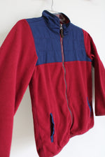 Carter's Red Blue Fleece Zip Up Jacket | 10