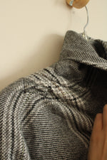NEW Altare Gray Plaid Flannel Poncho | OSFM
