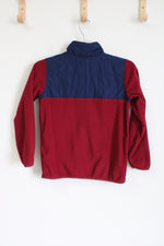 Carter's Red Blue Fleece Zip Up Jacket | 10
