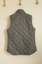 Old Navy Gray Quilted Puffer Vest | XS