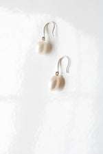 Freshwater Ivory Genuine Pearl Dangle Earrings