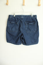 Croft & Barrow Elastic Waist Denim Cargo Shorts | 36