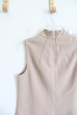 Trina Turk Tan Two-Piece Jaya Tunic Mock Neck Top & Pant Set | 2