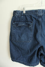 Croft & Barrow Elastic Waist Denim Cargo Shorts | 36
