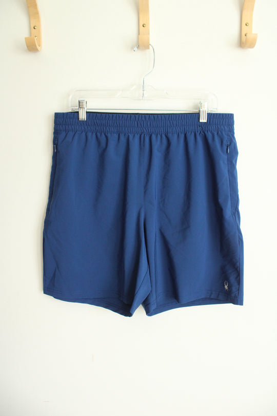 Spyder Blue Active Shorts | L