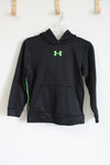 Under Armour Black Green Detail Hoodie | Youth S (8)
