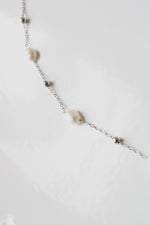 Genuine Pearl Sterling Silver Chain 22" Necklace