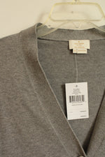 NEW Kate Spade Gray Fox Button Down Cardigan | XS