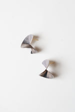 Vintage Patricia Daunis Sterling Atomic Swirl Earrings